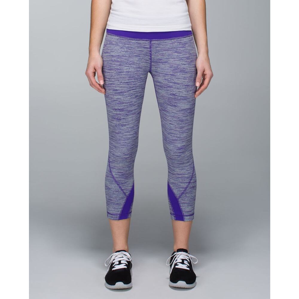SET Lululemon Run Inspire Crop II Bra Leggings - 6